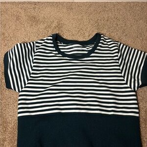 Striped Navy and White Kids Tee